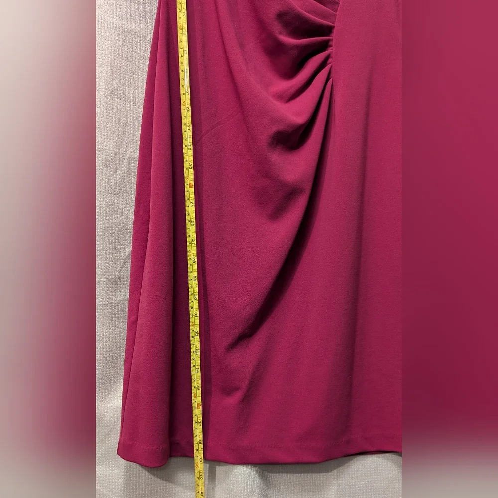 Shelby and Palmer Elegant Magenta Sleeveless Dress Size 16 - Picture 6 of 7